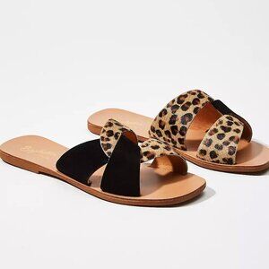 Seychelles Ray of Sunshine Sandals Slides Calf Hair Sz 7